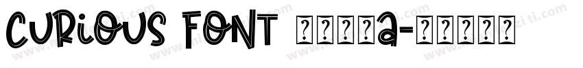 curious font 作者二栋A字体转换